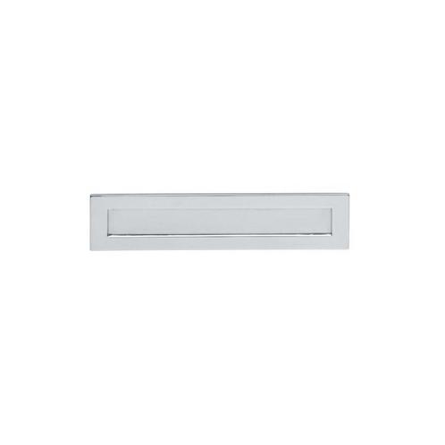 Intersteel Briefplaat met veer - chroom, Tuin en Terras, Brievenbussen, Nieuw, Verzenden