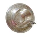 Orfèvrerie - Kop en schotel - 9 kt goud - Plaqué Argent, Antiek en Kunst, Antiek | Goud en Zilver