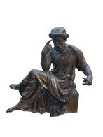 Beeld, Aristote - 25 cm - Gepatineerd brons
