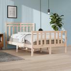 vidaXL Bedframe massief hout 120x190 cm, Huis en Inrichting, Slaapkamer | Bedden, Bruin, Verzenden, Nieuw, 190 cm of minder