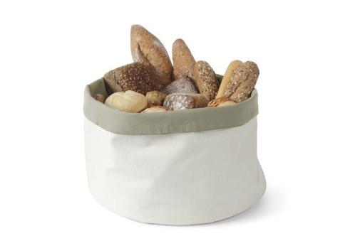 Broodzak rond - grijs/beige - Ø20x(H)20cm, Zakelijke goederen, Horeca | Keukenapparatuur, Nieuw in verpakking, Verzenden