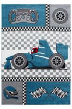 Kindervloerkleed | Kids | Raceauto | Blauw | 140x200 cm, Huis en Inrichting, Stoffering | Tapijten en Kleden, Verzenden, Nieuw