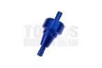 Benzinefilter Aluminium blauw 6mm CNC universeel, Ophalen of Verzenden, Nieuw