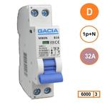 Gacia installatieautomaat 1P+N D32 6KA - M80N-D32, Doe-het-zelf en Verbouw, Elektra en Kabels, Ophalen of Verzenden, Nieuw