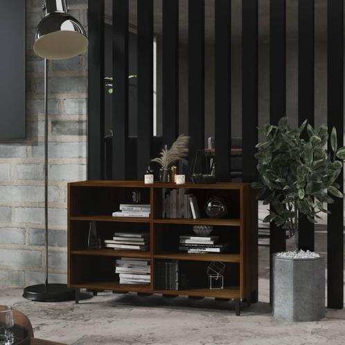 vidaXL Dressoir 103,5x35x70 cm bewerkt hout bruin eikenkleur, Huis en Inrichting, Kasten | Dressoirs, 25 tot 50 cm, Nieuw, 100 tot 150 cm