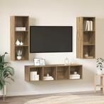 vidaXL TV-kast set 3 pcs artisanaal eikenkleurig 37 x 37 x, Huis en Inrichting, Minder dan 50 cm, Verzenden, Nieuw, Minder dan 100 cm