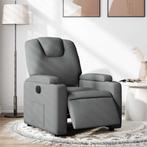 vidaXL Fauteuil elektrisch verstelbaar stof donkergrijs, Huis en Inrichting, Fauteuils, Verzenden, Nieuw