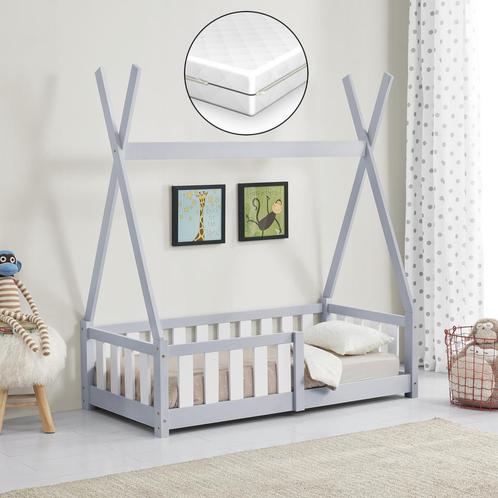 [en.casa] [neu.haus] Kinderbed Helsingborg Tipi met uitvalbe, Huis en Inrichting, Slaapkamer | Matrassen en Bedbodems, Nieuw, Verzenden