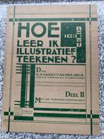 Hoe leer ik illustratief teekenen – Deel II, Boeken, Hobby en Vrije tijd, Gelezen, G. Makkes v.d. Deijl, Verzenden, Tekenen en Schilderen