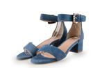 Manfield Sandalen in maat 38 Blauw, Sandalen of Muiltjes, Zo goed als nieuw, Manfield, Verzenden