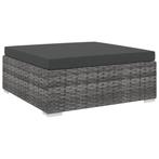 Grijze Rattan Voetenbank - - Tweedekansje - Tuin Upgrade!, Huis en Inrichting, Banken | Voetenbanken en Poefen, Nieuw, Ophalen of Verzenden