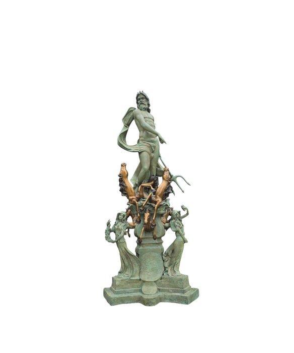 Fontein - 2025 - XXL - Bronze Neptunes, Antiek en Kunst, Curiosa en Brocante