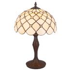 Tiffany tafellamp – Ruitpatroon – Ø 30 × H 46,5 cm (Art., Verzenden, Nieuw