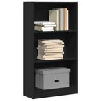 vidaXL Boekenkast 60x24x109 cm bewerkt hout zwart, Huis en Inrichting, Kasten | Boekenkasten, Verzenden, Nieuw, Overige houtsoorten