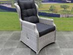 Ibiza XL lounge tuinstoel verstelbaar wit grijs, Ophalen of Verzenden, Nieuw, Wicker