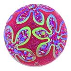 Fako Bijoux® - Click Button - Glitter Bloem - Roze, Verzenden, Nieuw