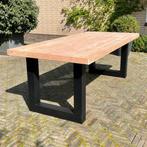 Douglas tuintafel met stalen U-poten, Ophalen of Verzenden, Nieuw, Rechthoekig, Hout