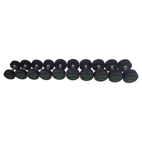 Tunturi PU Pro Dumbbell Set 14 - 32kg (10prs, 460kg), Sport en Fitness, Fitnessmaterialen, Nieuw, Verzenden