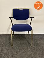 Brunner Vergaderstoel - Blauwe stoffering, Vergader- of Presentatieruimte, Ophalen of Verzenden, Gebruikt, Stoel
