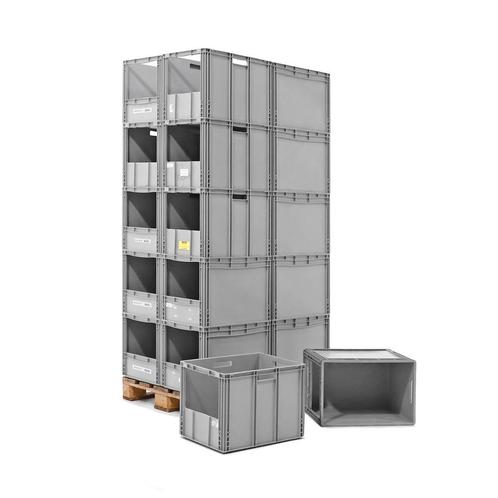 Gebruikte euronorm stapelbakken palletaanbieding 1 korte, Doe-het-zelf en Verbouw, Kratten en Dozen, Ophalen of Verzenden