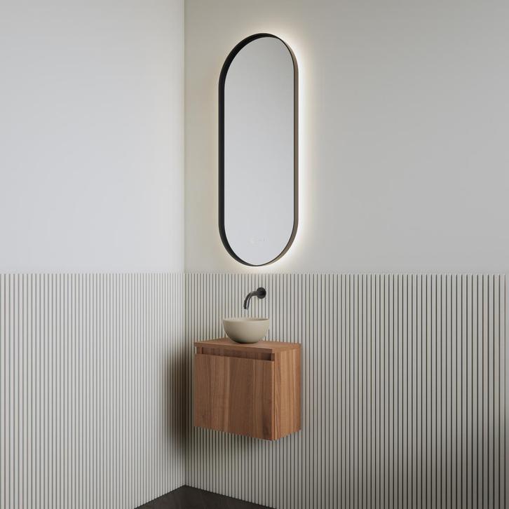 Fonteinset | BWS Leto | Walnut | Waskom Cappuccino, Doe-het-zelf en Verbouw, Sanitair, Overige typen, Nieuw, Ophalen of Verzenden