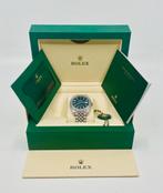 Rolex Datejust 41 - Blue Dial -126300 - Iced Out - Diamonds, Staal, Polshorloge, Nieuw, Rolex
