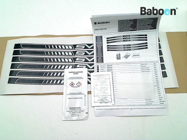 Sticker Suzuki SV 650 2016-2018 (SV650) (990D0-18K03-PAD), Motoren, Onderdelen | Suzuki, Gebruikt, Verzenden
