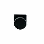 Knopkruk Piano op vierkant rozet 4mm dun - zwart, Verzenden, Nieuw