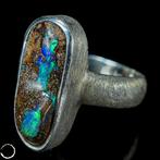 Hoge kwaliteit natuurlijke Boulder Opal 925 zilveren ring -
