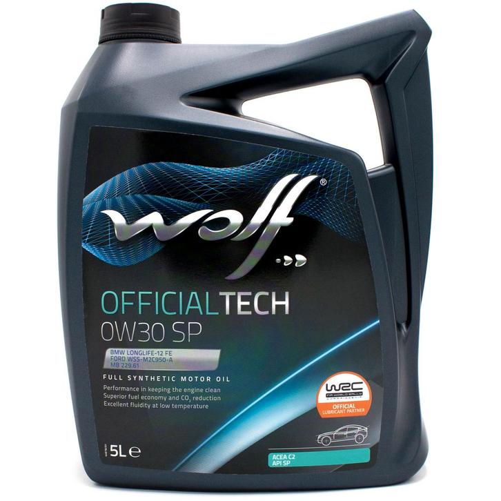 Wolf Officialtech 0W30 SP Motorolie 5 Liter, Auto diversen, Onderhoudsmiddelen, Verzenden