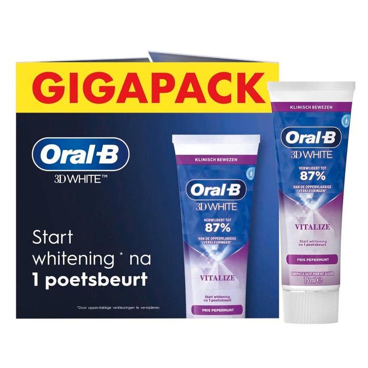 Oral-B 3D White Vitalize Tandpasta, Sieraden, Tassen en Uiterlijk, Uiterlijk | Mondverzorging, Nieuw, Verzenden