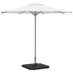 vidaXL Parasolvoetplaten 4 st driehoekig 14 kg graniet zwart, Tuin en Terras, Partytenten, Verzenden, Nieuw