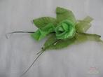 Corsage van foam Roosje en Callas + blaadjes Groen Maatwerk, Ophalen of Verzenden, Nieuw