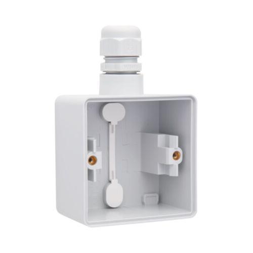 Niko New Hydro onderbak opbouw enkel grijs IP55 met wartel, Doe-het-zelf en Verbouw, Elektra en Kabels, Nieuw, Ophalen of Verzenden