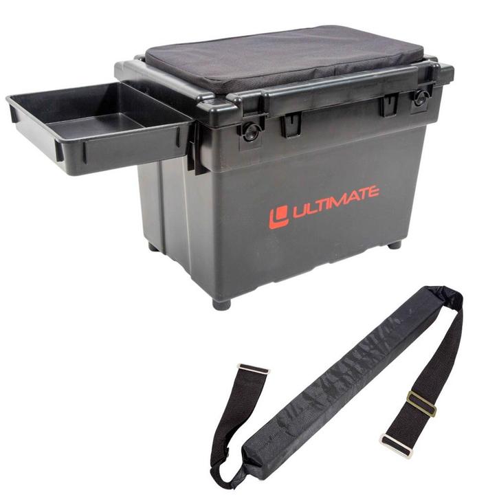 Ultimate Coast Seatbox (Incl. Kussen, Side Tray & Draagriem), Watersport en Boten, Hengelsport | Algemeen, Overige typen, Nieuw