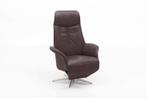 Relaxfauteuil Delfgauw - relaxfauteuils - Bruin, Nieuw, Bruin, Stof