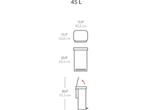 Simplehuman Rectangular Prullenbak - 45L - Liner Pocket -, Verzenden, Zo goed als nieuw