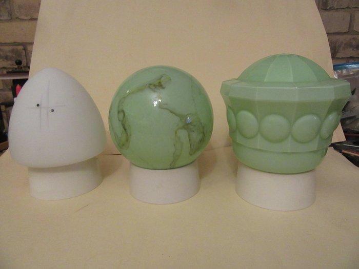 Thabur - Thabur - Plafondlamp (3) - Glas - 3 Thabur lampen, Antiek en Kunst, Antiek | Lampen