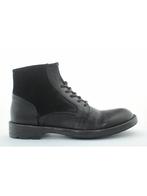 -40% Giorgio  Giorgio 67413 zwart leren boots met rubber zoo, Kleding | Heren, Verzenden, Zwart, Boots, Nieuw