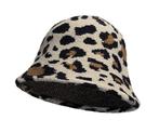 Bucket Hat Soft Panter Patroon Zwart Bruin Beige, Verzenden, Nieuw