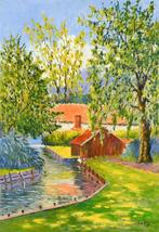 Jean-Pierre Bordry (1934) - Bord de rivière à Saint Denis la