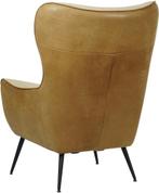 leren moderne oorfauteuil -  ( leer), Huis en Inrichting, Fauteuils, Nieuw, Ophalen of Verzenden, Landelijk, 75 tot 100 cm