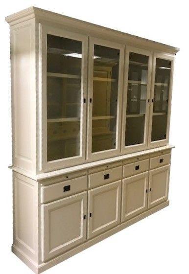 Buffetkast wit Landgraaf 230cm, Huis en Inrichting, Kasten | Buffetkasten, Ophalen of Verzenden