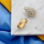 18 Krt. Gouden gematteerde ring | Niessing (uniek) (uniek), Sieraden, Tassen en Uiterlijk, Ringen, Gebruikt, Overige kleuren, 20 of groter