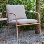 *WOONWINKEL* Brafab Bendt Teddy Stof Tuinstoel Peach Alumini, Verzenden, Nieuw