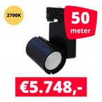 *TIP* LED Railverlichting Baron Black 2700K 50 spots + 50M, Ophalen of Verzenden