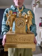 Figurale pendule Empire - Verguld brons - 1820 - Dubbele