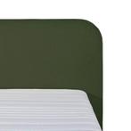 Mörgenn Bouclé Eenpersoons Boxspring Groen 90x200, Verzenden, Nieuw, Groen, Modern