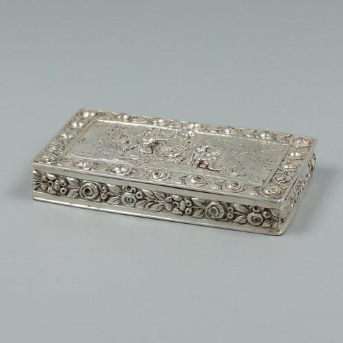 Snuifdoosje Putto NO RESERVE - Doos - .800 zilver, Antiek en Kunst, Antiek | Goud en Zilver