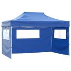vidaXL Vouwtent met 3 wanden 3x4,5 m blauw, Verzenden, Nieuw